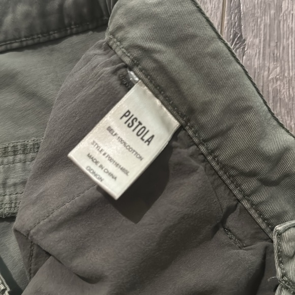 PISTOLA Ellery High Rise Wide Leg Trouser in Garden Green 31 - Picture 11 of 12